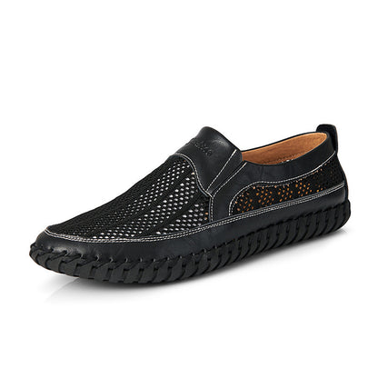 【38-48】👞Letnie nowe męskie buty z siateczki – duże rozmiary – prawdziwa skóra bydlęca ✅Odporne na pot i nieprzyjemny zapach ✅Oddychające i wygodne