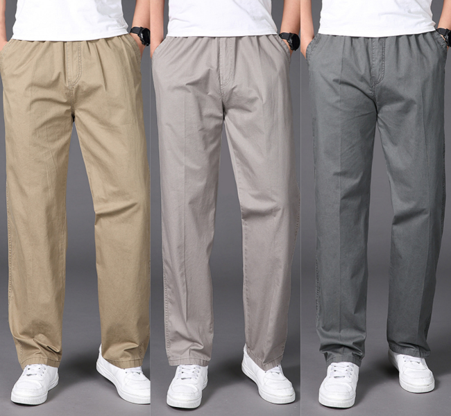 🛒【50% zniżki na każdą sztukę】🔥【50-130KG】👖👖Nowe letnie spodnie męskie oddychające i wygodne
