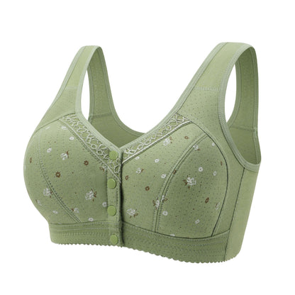 💟【Kup 1, dostajesz 1 gratis】💌【Waga 45-100 kg】 Wygodny biustonosz typu kamizelka z koronką dla kobiet w średnim i starszym wieku, bez stali drucianej, w dużych rozmiarach