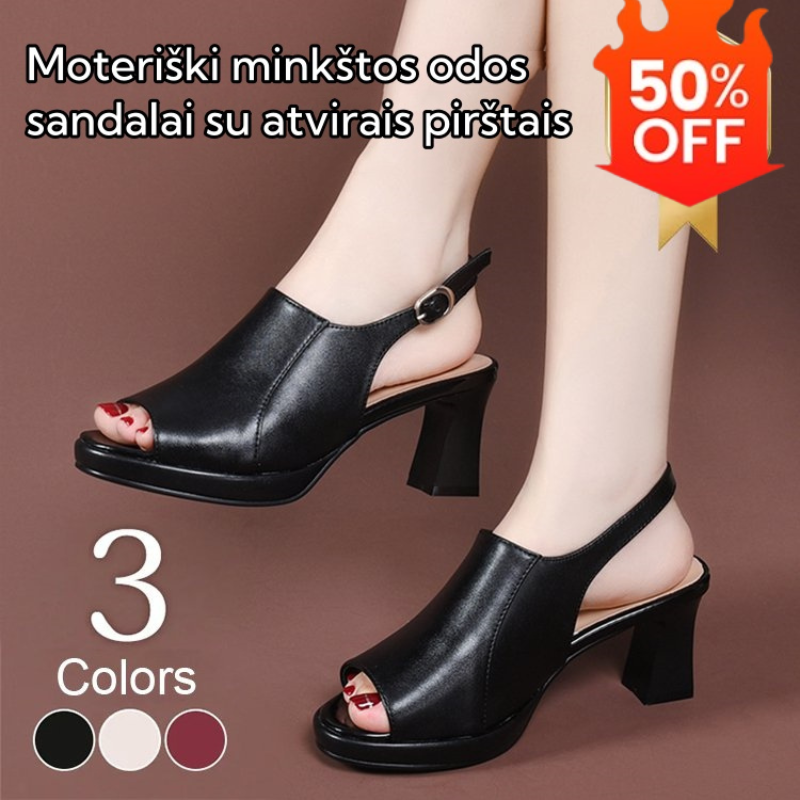 🔥🔥【50% taniej】👠【rozmiary 35-40】Nowe modne i uniwersalne damskie sandały na obcasie z odkrytymi palcami