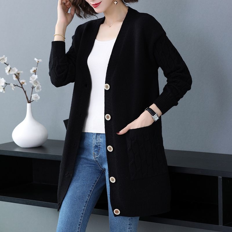✨🎀【S-4XL】Džemper veće veličine 2025. Proljeće Jesen Nova široka zadebljana ženska odjeća Pletena jakna ✅️Plaćanje pouzećem