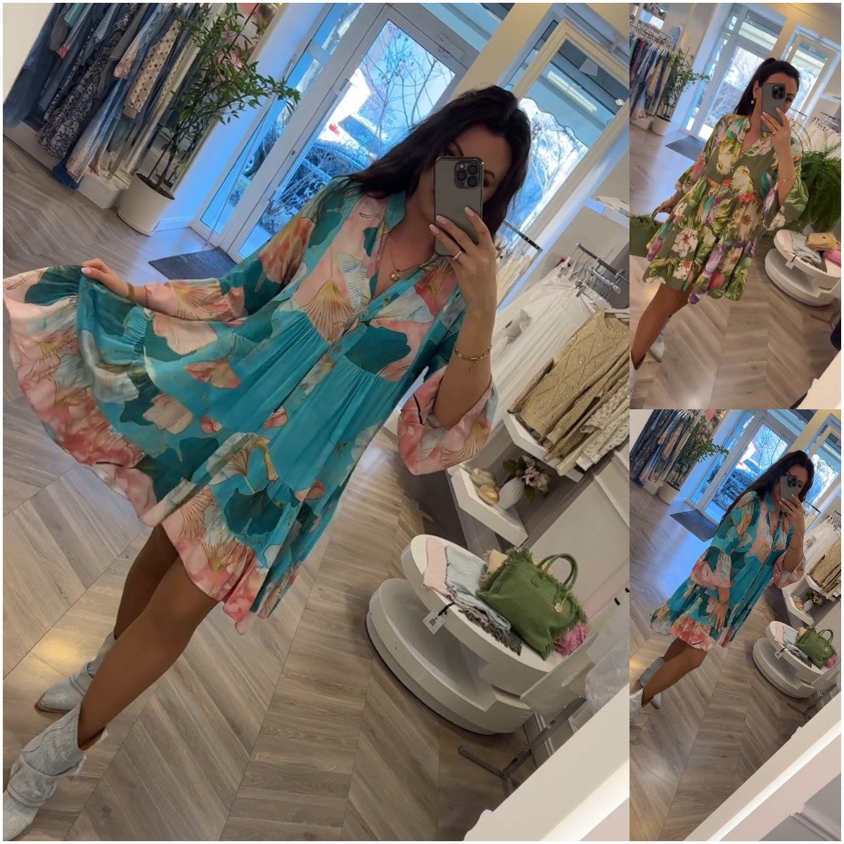 🔥 S-5XL 2025 Nowa elegancka i wygodna sukienka z wysokogatunkowej przyjaznej skórze tkaniny, szeroki dopasowany fason