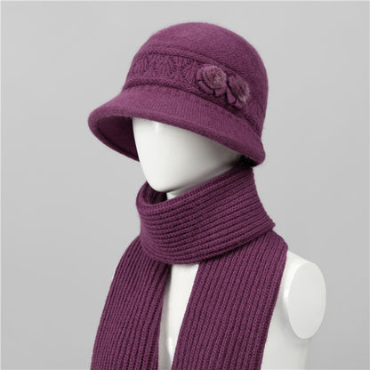 🧶Kapa + šal🧶 Topel zimski spremljevalec: topla pletena volnena kapa