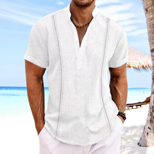 😎 【50% zniżki】 【S-3XL】😎☀️2024 Męska bawełniana koszula na co dzień wiosenna_3629781