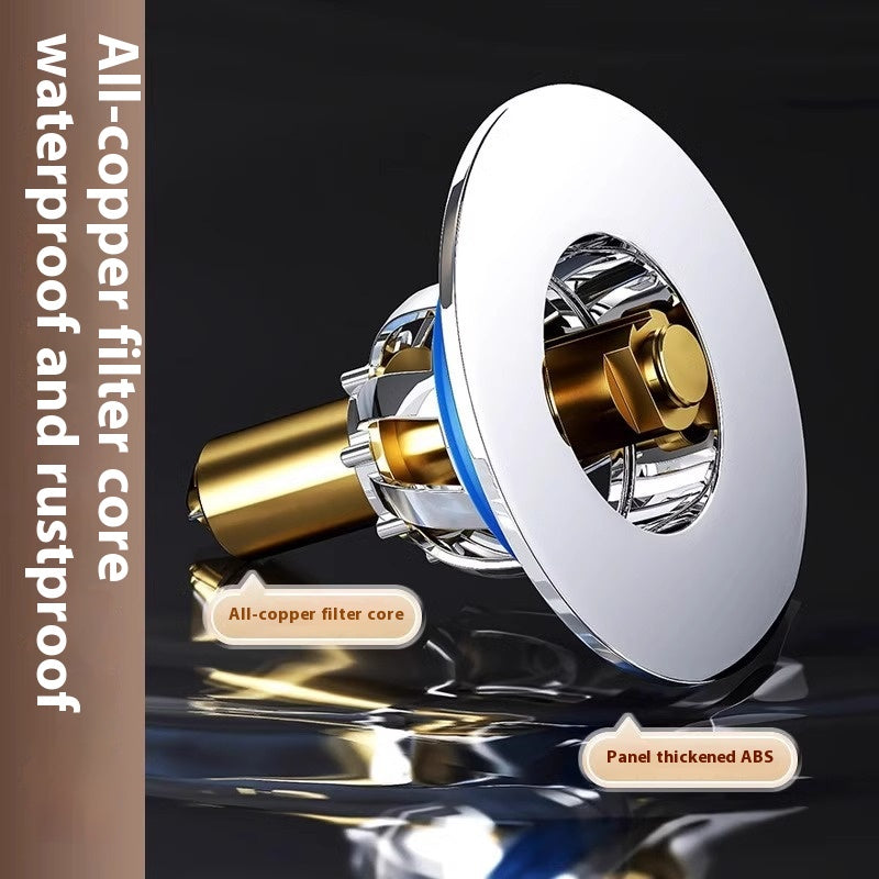 🏠🧰【3 kosov】Tesnilna prevleka za odtok tal v kopalnici, proti vonju in odboju, univerzalni tip, nožni mehanizem.