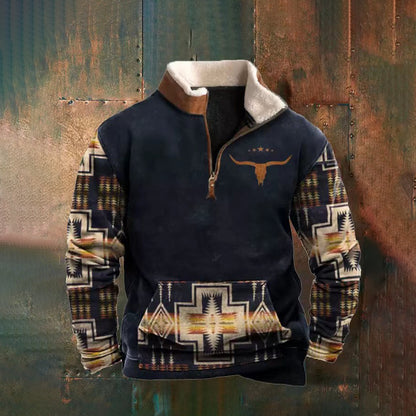 👕【35% POPUST】【S-4XL】2025 Jesensko-zimski muški moderan, topli džemper s dugim rukavom i 3D printom