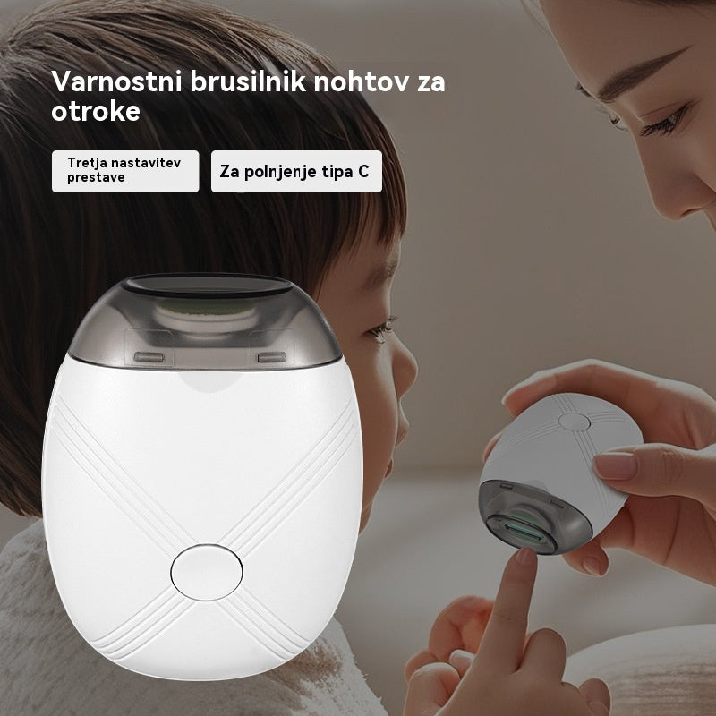 💅Časovno omejena ponudba✨ Električna pilica za nohte, tiha, varna za dojenčke, nežna in varna nega nohtov👶🔧