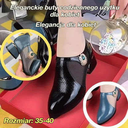 🔥👠 [Rozmiary 35-40] 🏆💖 Nowe eleganckie czółenka damskie na słupku, ażurowe, miękka skóra, lekkie i przewiewne