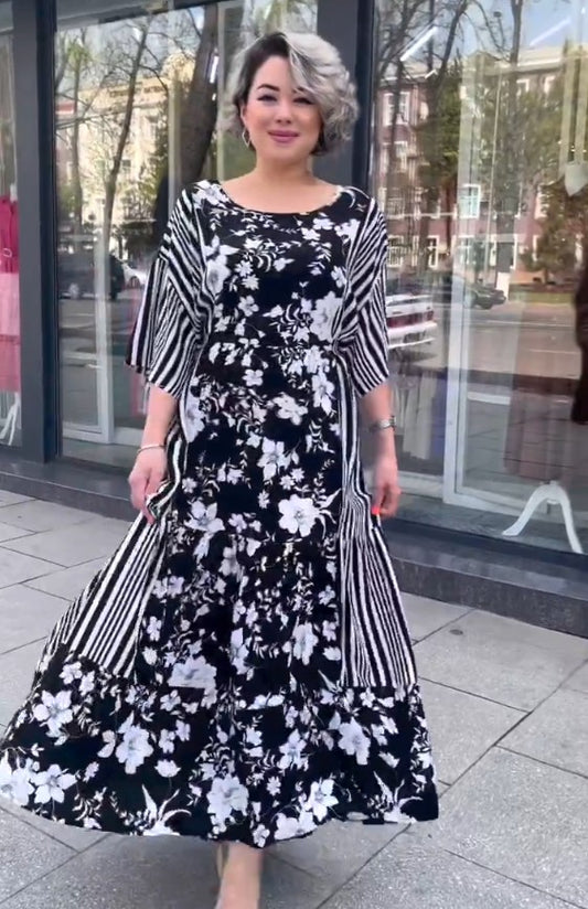 Super niskie ceny na koniec miesiąca💥Nowa sukienka letnia 2025 z kwiatowym wzorem✅Elegancka i urocza✅Miękki materiał