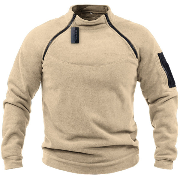 🧔‍♂️【S-4XL】Męski, ciepły T-shirt outdoorowy na jesień i zimę z długimi rękawami-3776011