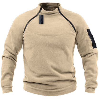 🧔‍♂️【S-4XL】Męski, ciepły T-shirt outdoorowy na jesień i zimę z długimi rękawami-3776011