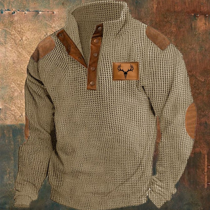 🔥【S-5XL】 Podzimní a zimní pánský ležérní stojací límeček s dlouhými rukávy, měkké a pohodlné, teplé a větruodolné