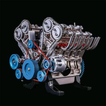 🔥Kup 1, drugi gratis – Model silnika V8 z metalu do złożenia