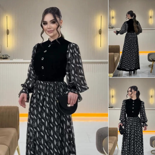 【S-5XL】🌸  Elegancka długa spódnica, pokaż swój czarujący urok i niepowtarzalny temperament! 3871361