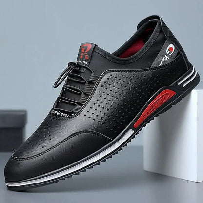【39-44】 Letnie, oddychające buty męskie z prawdziwej skóry 3672663