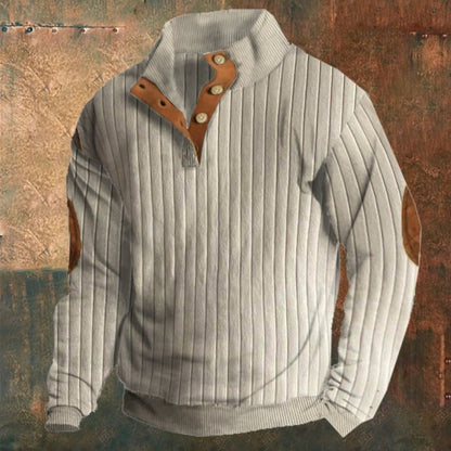 🔥【S-5XL】 Podzimní a zimní pánský ležérní stojací límeček s dlouhými rukávy, měkké a pohodlné, teplé a větruodolné