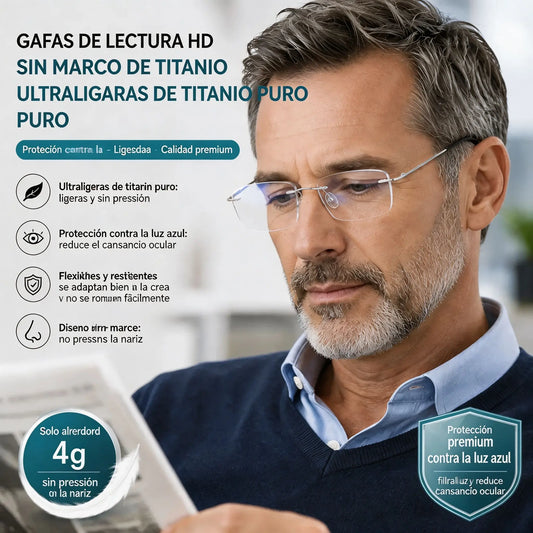 👓 Gafas profesionales al aire, de alta calidad, ultraligeras y de gran transparencia, con protección contra la luz azul. Diseño unisex. ✨