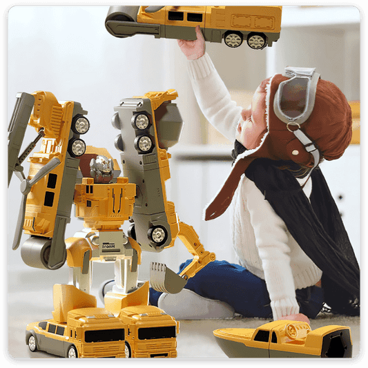 【16 sztuk】Magnetyczne klocki robot – zabawka edukacyjna 3813883