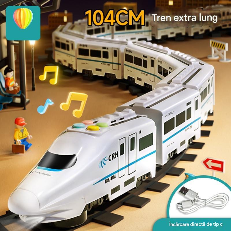 🚆✨ 【50% OFF】Elektryczna uniwersalna symulowana kolej dużych prędkości 3841141