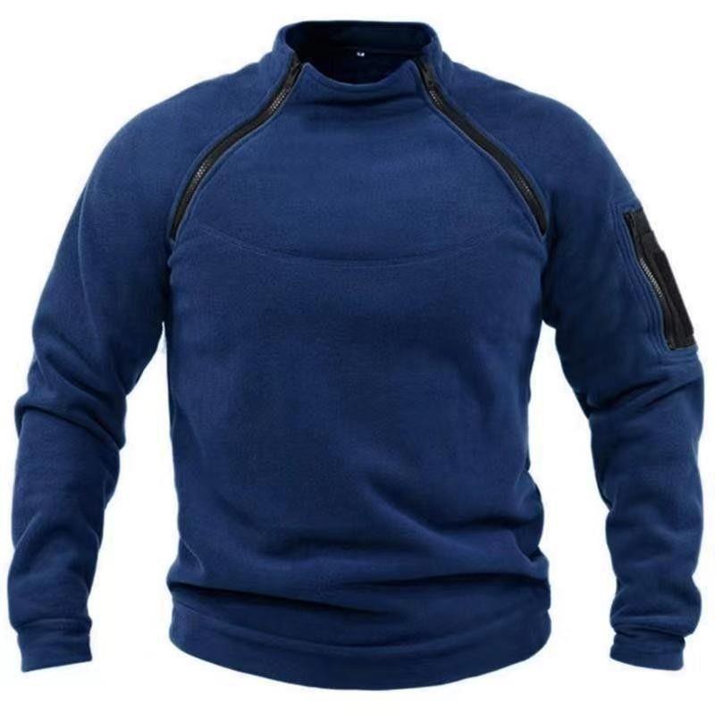 🧔‍♂️【S-4XL】Męski, ciepły T-shirt outdoorowy na jesień i zimę z długimi rękawami-3776011