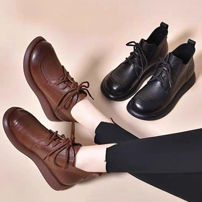 🔥【35-40】 2024 nowe damskie skórzane buty w dużych rozmiarach 3748438