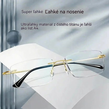 👓 Vysokokvalitné, ultraľahké a vysoko priehľadné profesionálne okuliare bez rámu s ochranou proti modrému svetlu. Unisex dizajn. ✨