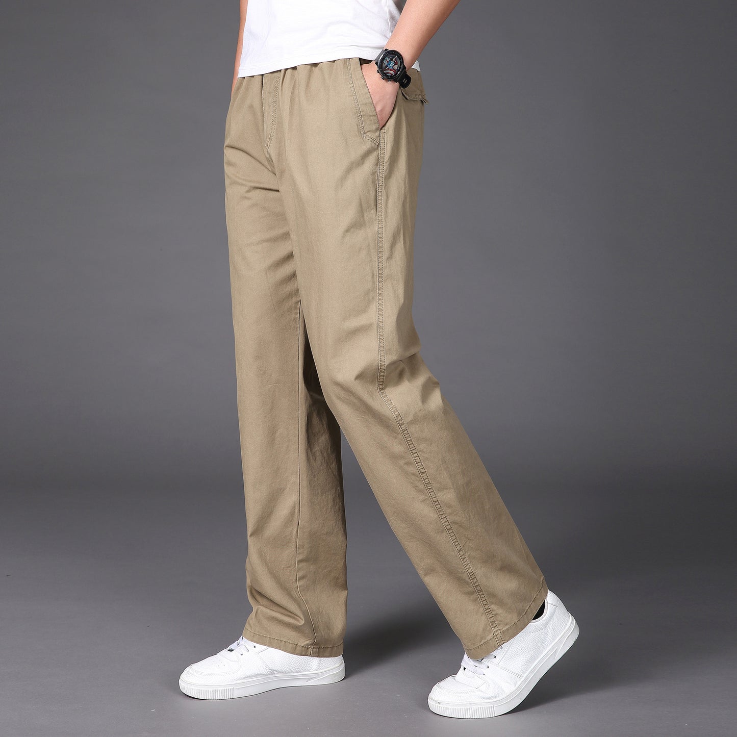 🛒【50% zniżki na każdą sztukę】🔥【50-130KG】👖👖Nowe letnie spodnie męskie oddychające i wygodne