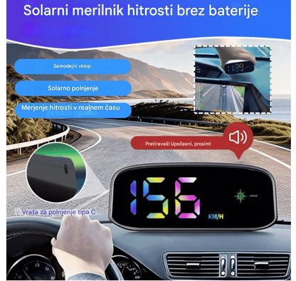 🚗Sončni zaslon za avtomobilski merilnik hitrosti