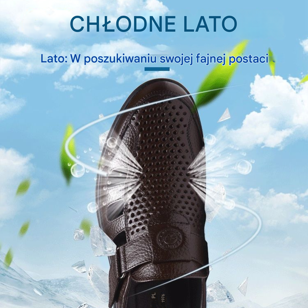 【💥Promocja specjalna -50%】Letnia nowość, męskie sandały ze skóry naturalnej ✅Oddychające i wygodne