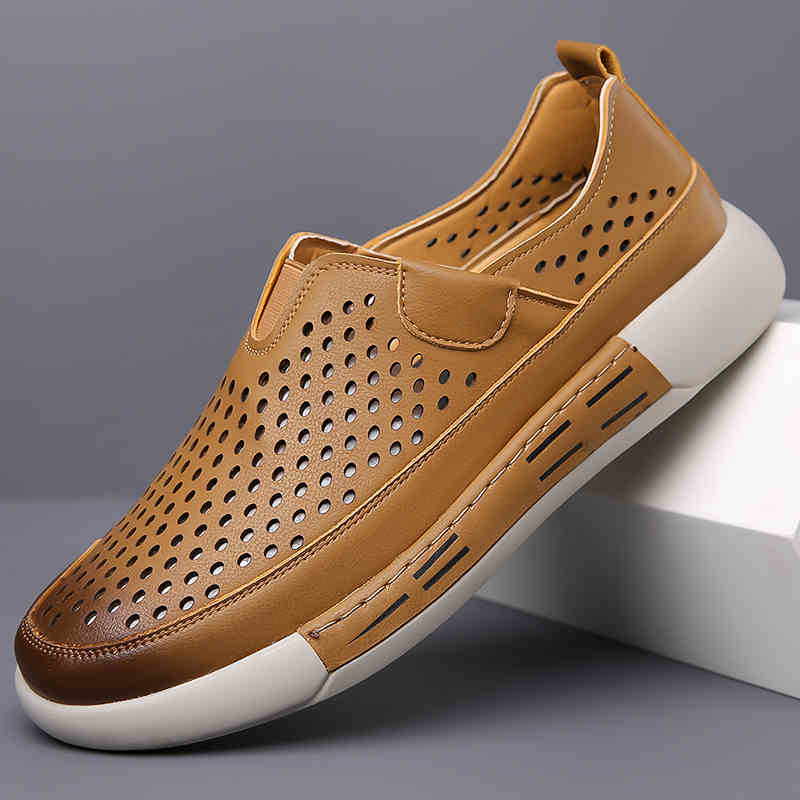 Oferta limitowana💥【39-44】Letnie męskie buty skórzane z miękką podeszwą