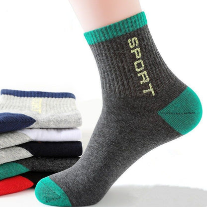 🧦Gorąca wyprzedaż – Kup 5, dostaniesz 5 gratis🧦【10 par】Przewiewne, odporne na zapachy i chłonące pot sportowe skarpety męskie