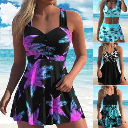 👙【Oferta specjalna na nowość】Kostium kąpielowy z nadrukiem w dużych rozmiarach — ukrywa niedoskonałości figury i optycznie wyszczupla sylwetkę