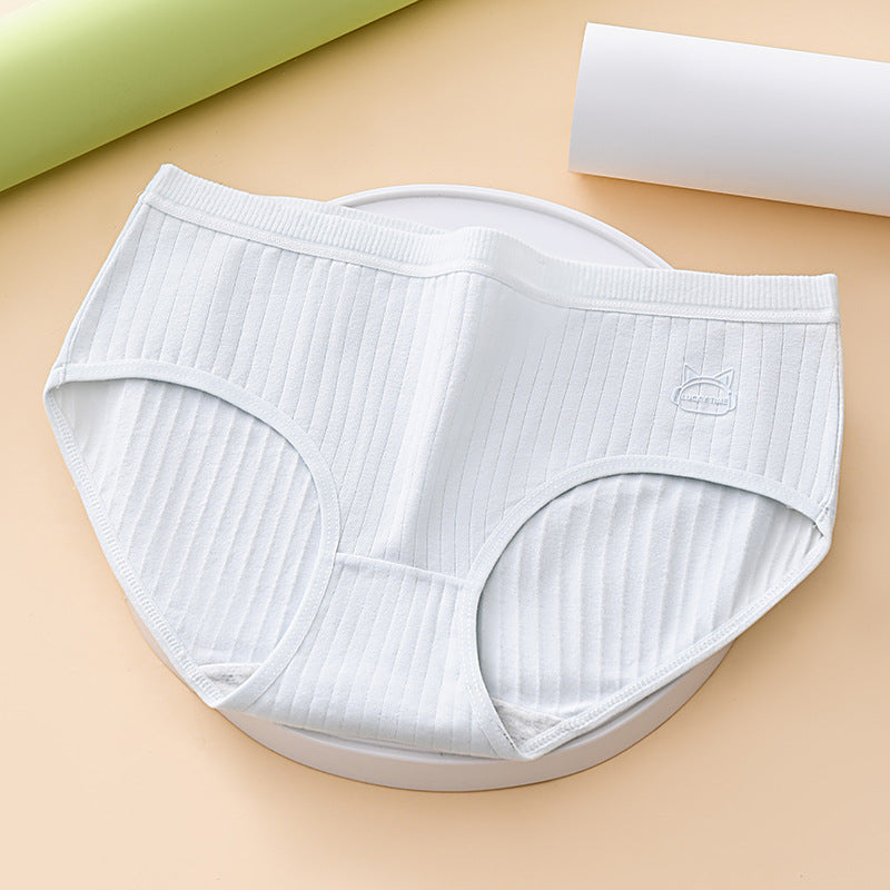 (7 kusov) Pohodlné a jednoduché antibakteriálne dámske nohavičky s vysokým pásom