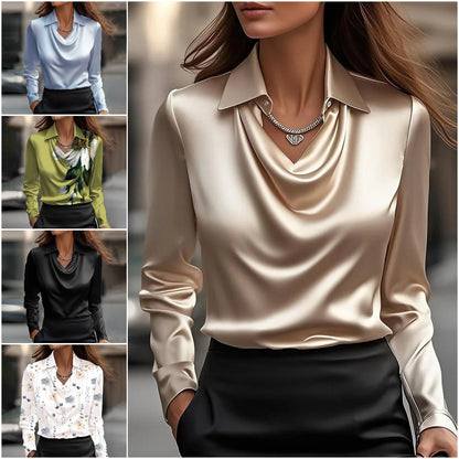 🔥🍁【Nová jeseň】【S-3XL】🌷Nová jednoduchá a elegantná dámska blúzka