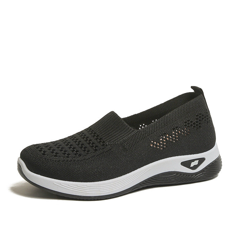 💖Oferta ograniczona czasowo🔥【35-43】🥿Nowe damskie dzianinowe, oddychające, codzienne buty, antypoślizgowe dla mam, płaskie i elastyczne.