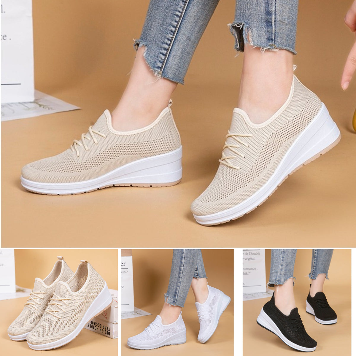 🔥【35-41】🔥2024 wygodne, siatkowe, oddychające buty damskie na co dzień w nowym stylu 3723868