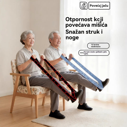 [Kupite jedan, dobijte jedan gratis] Gumene trake otpora za trening mišića i istezanje nogu, kao i elastične gumene trake prikladne za osobe srednje i starije dobi.
