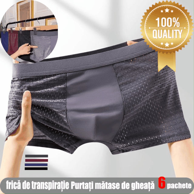 【6 sztuk 】Nowa męska bielizna siatkowa na wiosnę i lato 2024 (L-5XL) 3725378