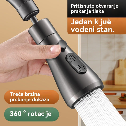 🚰【Besplatni filter uložak】🔥Mlaznica filtera za slavinu koja se okreće za 360°