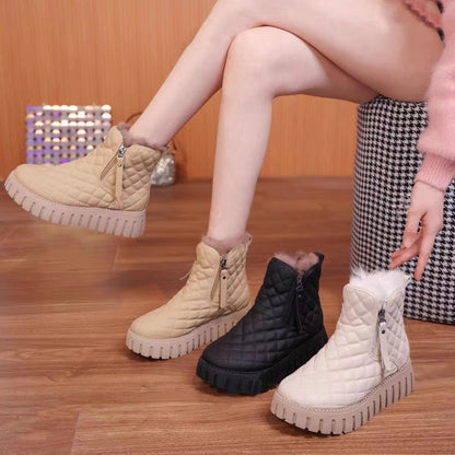 👢【35-41】2025 nou la modă cald, tălpi groase rezistente la frig, cizme de bumbac, impermeabile și anti-alunecare3879183