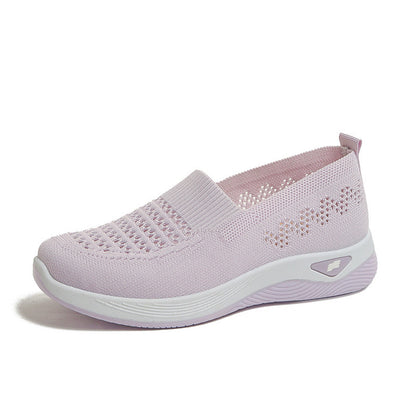 💖Oferta ograniczona czasowo🔥【35-43】🥿Nowe damskie dzianinowe, oddychające, codzienne buty, antypoślizgowe dla mam, płaskie i elastyczne.