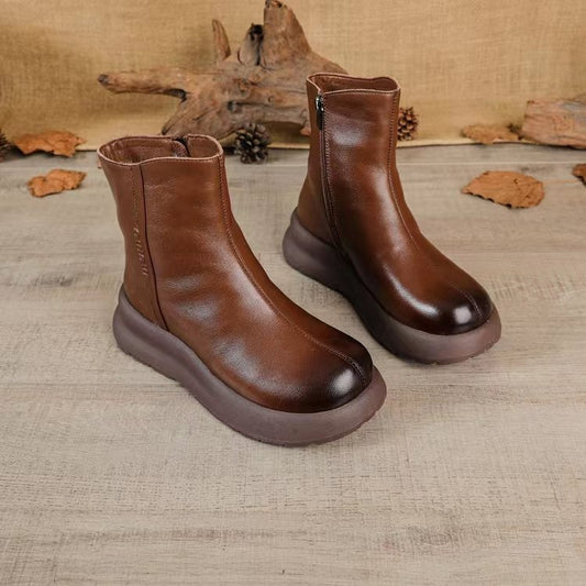 ✨💕【35-40】Wełniane krótkie buty zimowe na grubej podeszwie 3834445