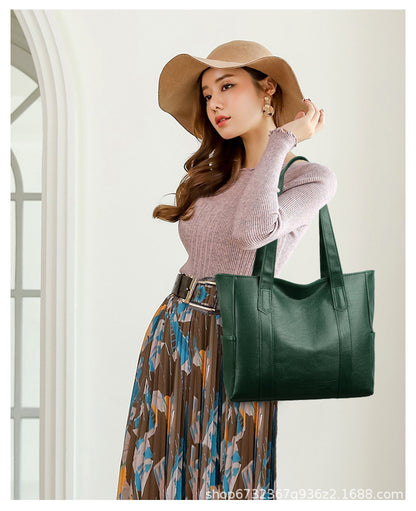 Limitovaná zľava 43 % 👜 Nová módna dámska kabelka z mäkkej kože cez rameno✨ Casual s veľkou kapacitou✨