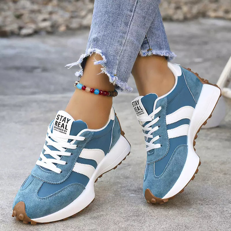👟✨ Buty sportowe na platformie – styl retro, komfortowe chodzenie i maksymalna oddychalność przez cały dzień!