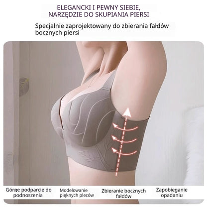 【Kup 1, otrzymaj 1 gratis】【2 sztuki w zestawie】Nowy biustonosz damski w dużych rozmiarach, wygodny i przyjazny dla skóry, o silnym podparciu, zapobiega opadaniu piersi oraz ma efekt podnoszenia i skupiania piersi