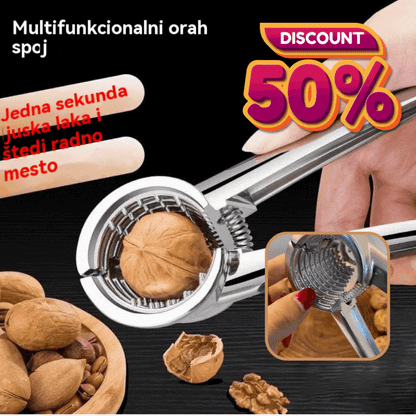 🌰Drobilica za orahe od aluminijske legure – alat za otvaranje ljuski pekan oraha i orašastih plodova s tankom ljuskom