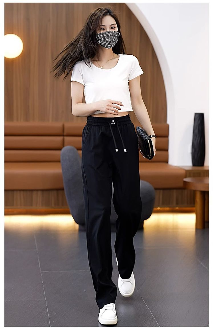 ❤️【S-3XL】Dżinsy Ice Silk z wysokim stanem i szerokimi nogawkami