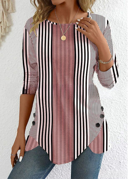 🔥【Ograničeno vrijeme 38% popusta】【S-3XL】Nova proljetna ženska prugasta bluza s printom