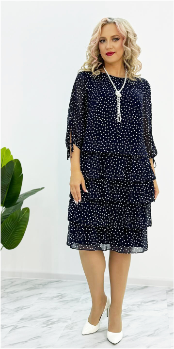 👗💖[Nový produkt] 🥰 🛒[S-5XL] Nové elegantné voľné bodkované šaty z roku 2025, voľné a pohodlné