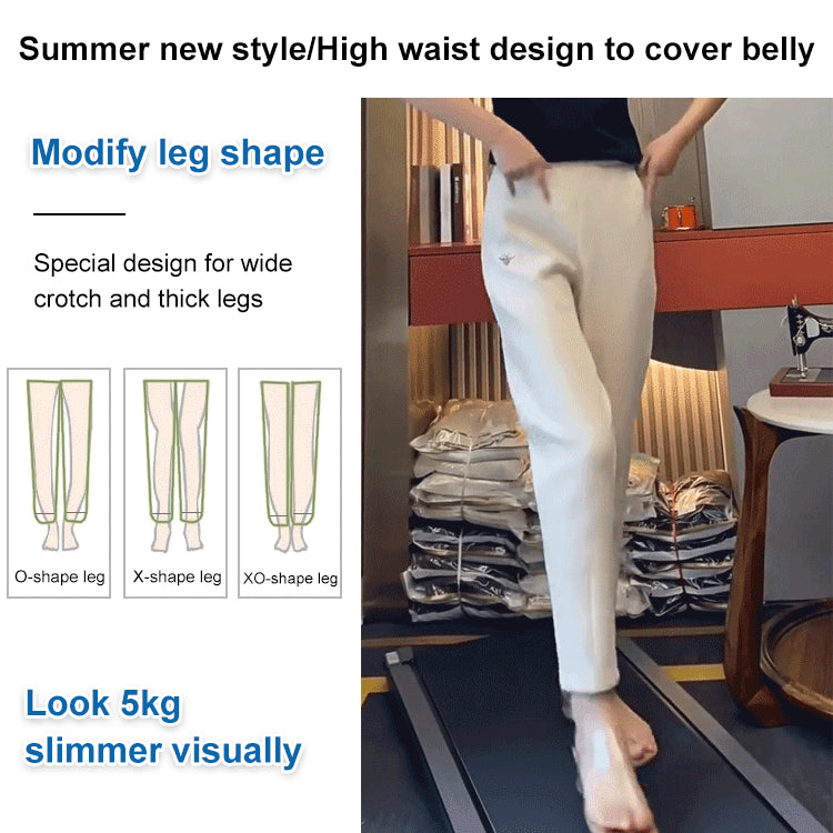 💘 【M-4XL】 Spodnie haremowe z wysokim stanem, proste i wszechstronne spodnie na co dzień dla kobiet 3649805